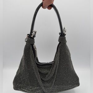 Giarité Jules Black crystal mesh hobo bag ✨